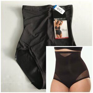 Miraclesuit Sexy Sheer Shaping High Waisted Brief size XL Black style 2785 NWT